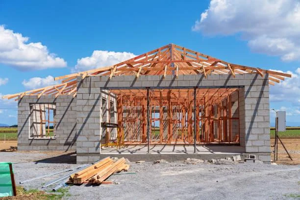 Construção de casa pré-moldada