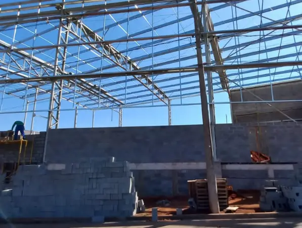 Projeto de galpão metálico