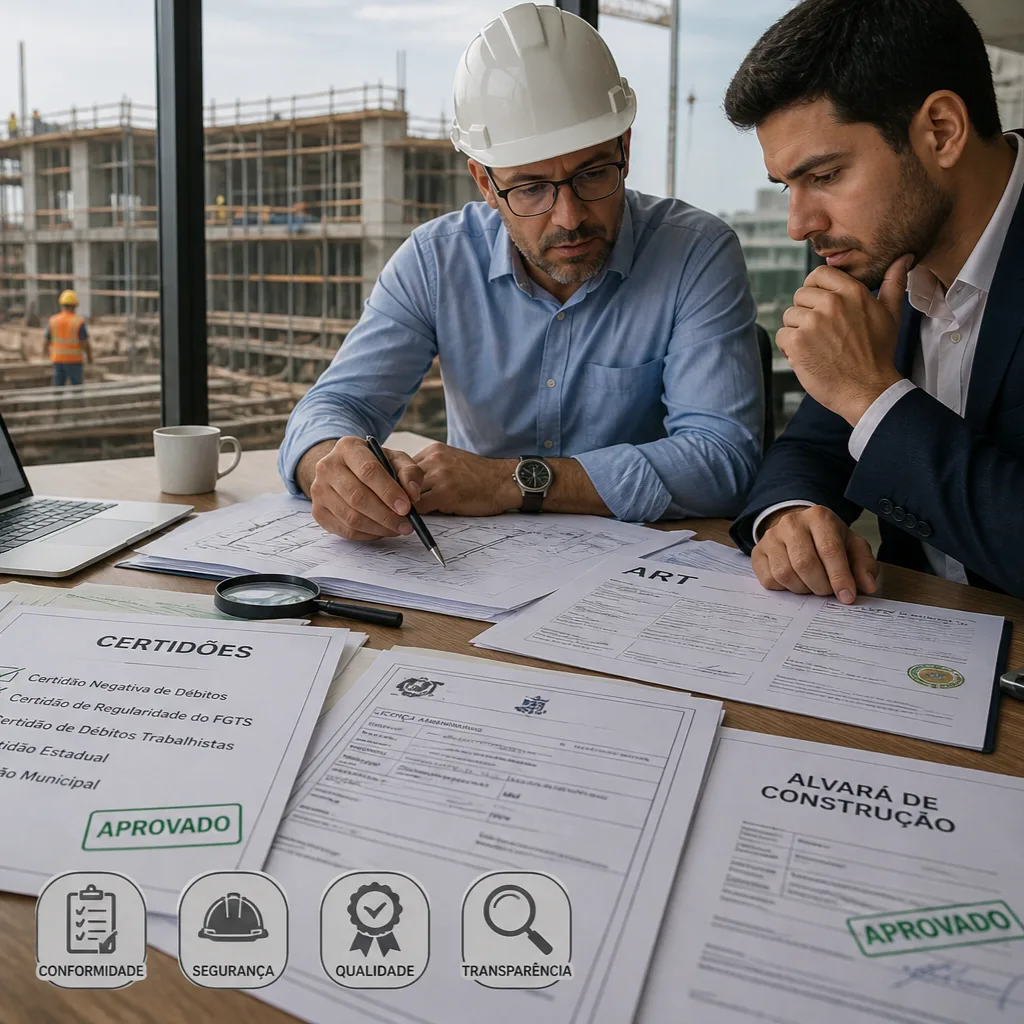 O que verificar na documentação de uma construtora antes de investir ou contratar
